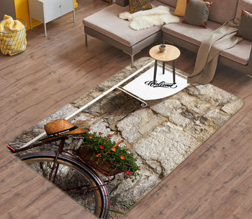 3D Bicycle Flower Pot 42035 Vehicle Non Slip Rug Mat