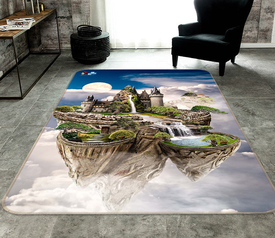 3D Sky Island 66137 Non Slip Rug Mat