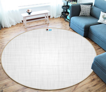 3D White 64103 Round Non Slip Rug Mat