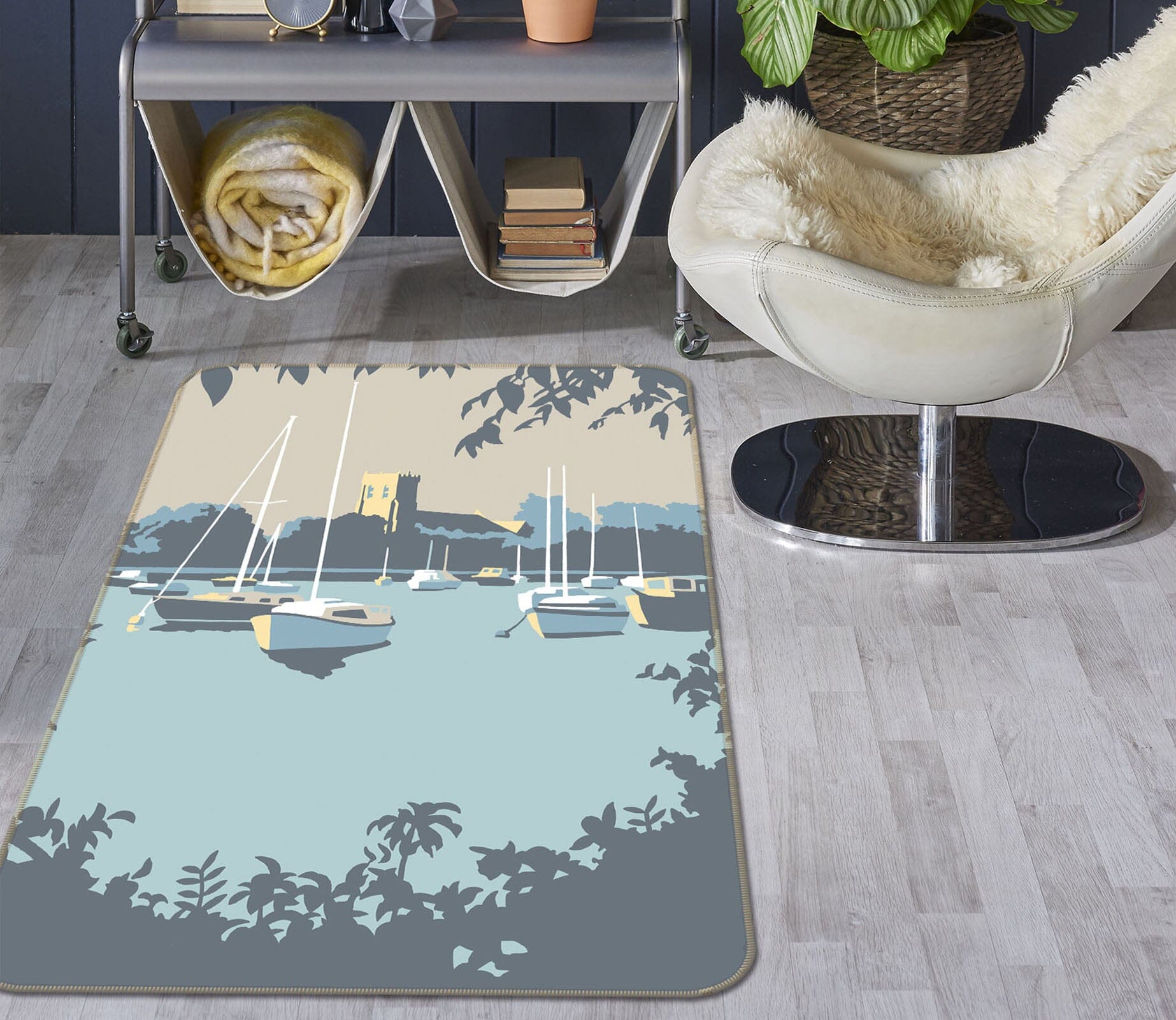 3D Christchurch 1110 Steve Read Rug Non Slip Rug Mat Mat AJ Creativity Home 
