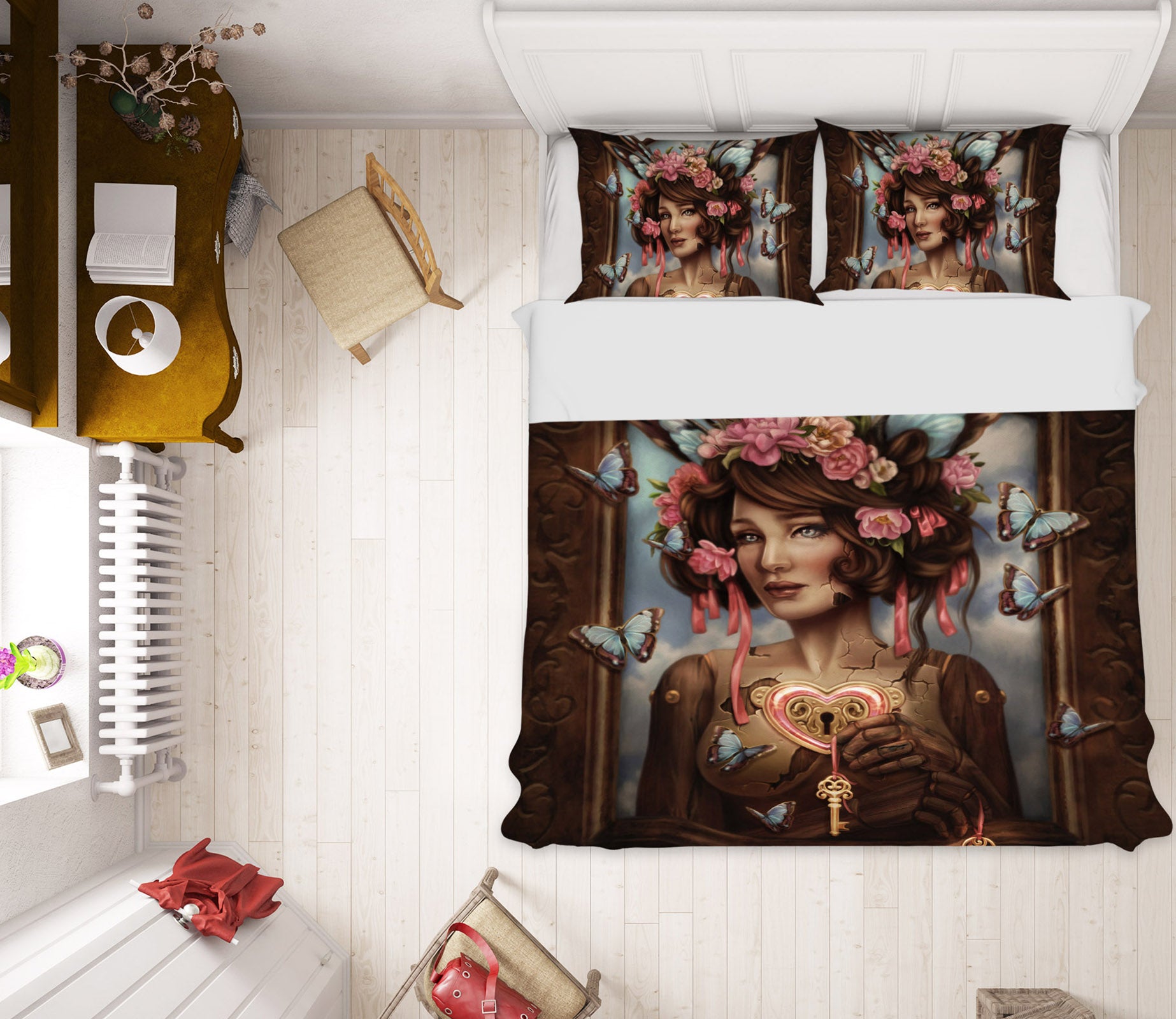 3D Butterfly Woman 8860 Brigid Ashwood Bedding Bed Pillowcases Quilt Cover Duvet Cover