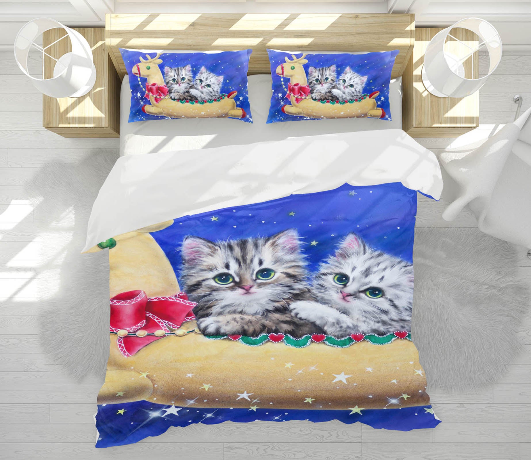 3D Trojan Cat 5956 Kayomi Harai Bedding Bed Pillowcases Quilt Cover Duvet Cover