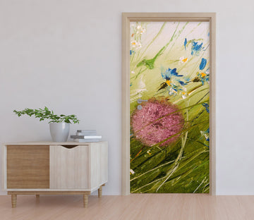 3D Grass Flower 3198 Skromova Marina Door Mural
