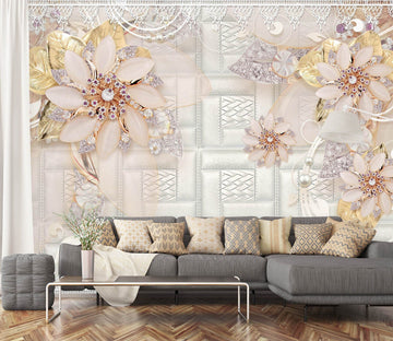3D Pearl Flower 1479 Wall Murals Wallpaper AJ Wallpaper 2 