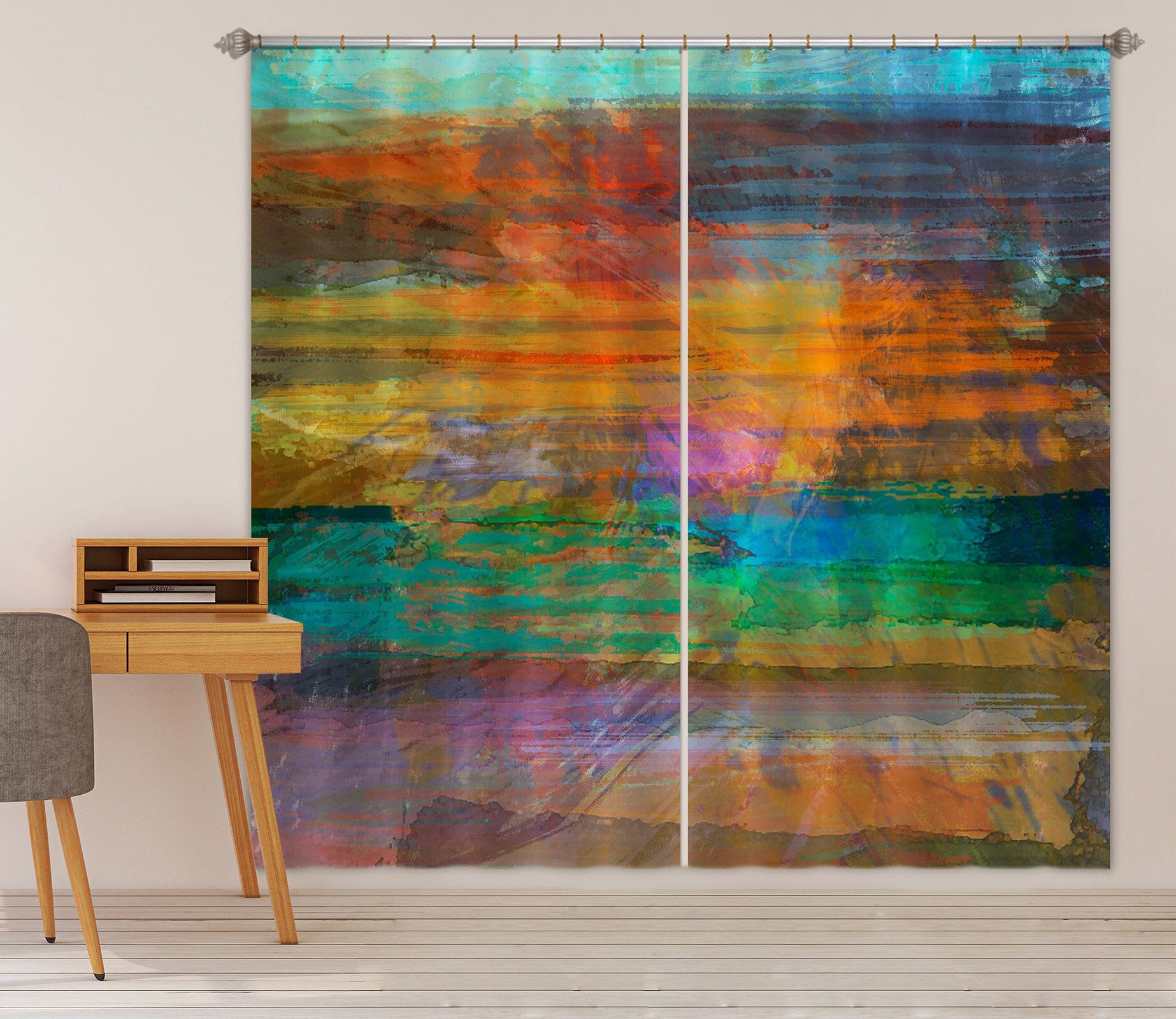 3D Blue Sky 236 Michael Tienhaara Curtain Curtains Drapes Curtains AJ Creativity Home 