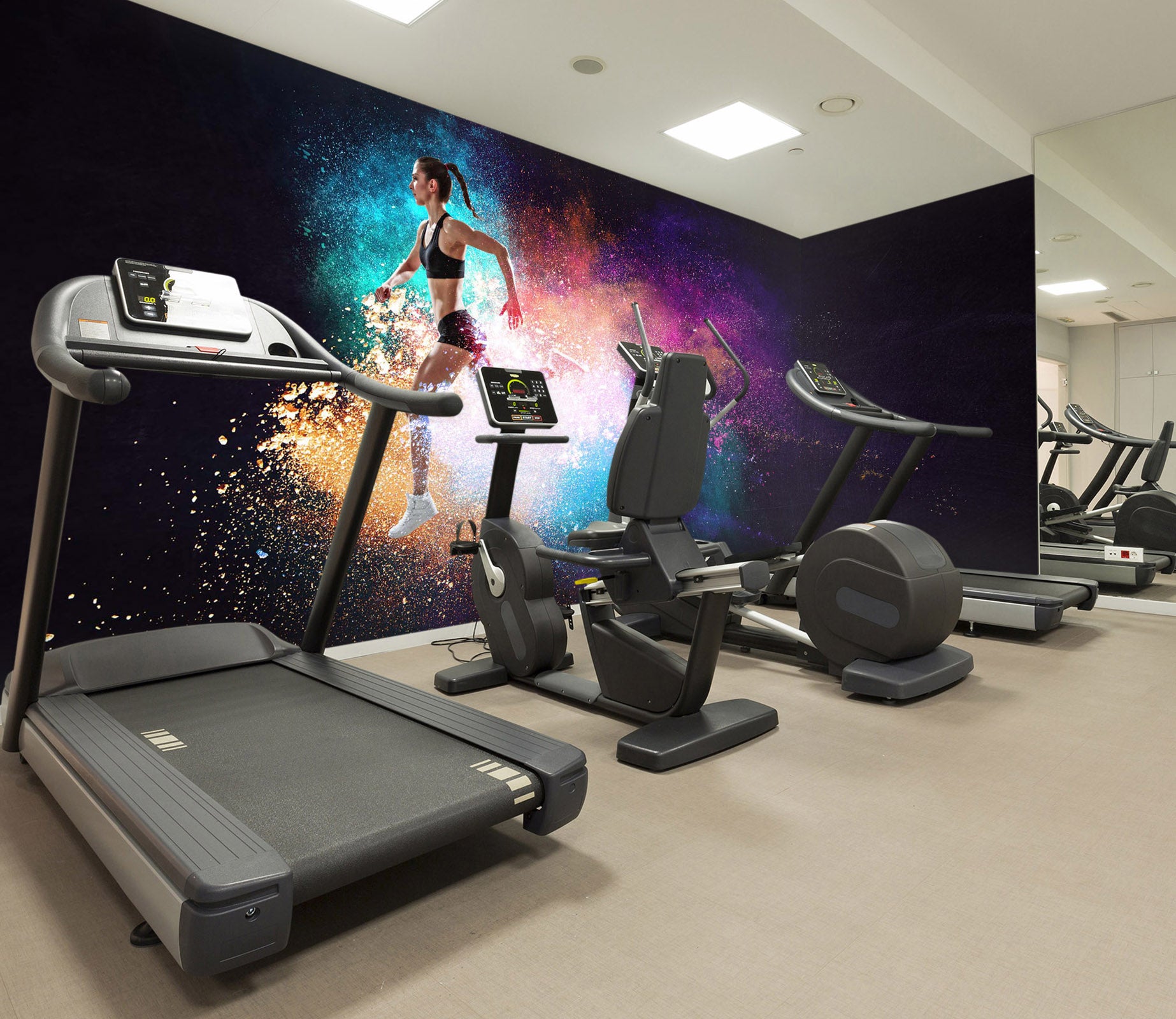 3D Running 115 Wall Murals Wallpaper AJ Wallpaper 2 