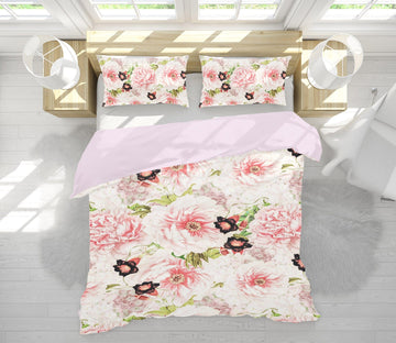 3D Pink Trumpet Flower 134 Uta Naumann Bedding Bed Pillowcases Quilt Quiet Covers AJ Creativity Home 