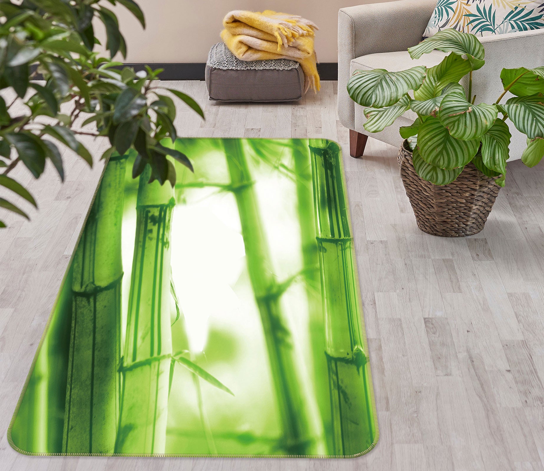 3D Bamboo 76165 Non Slip Rug Mat