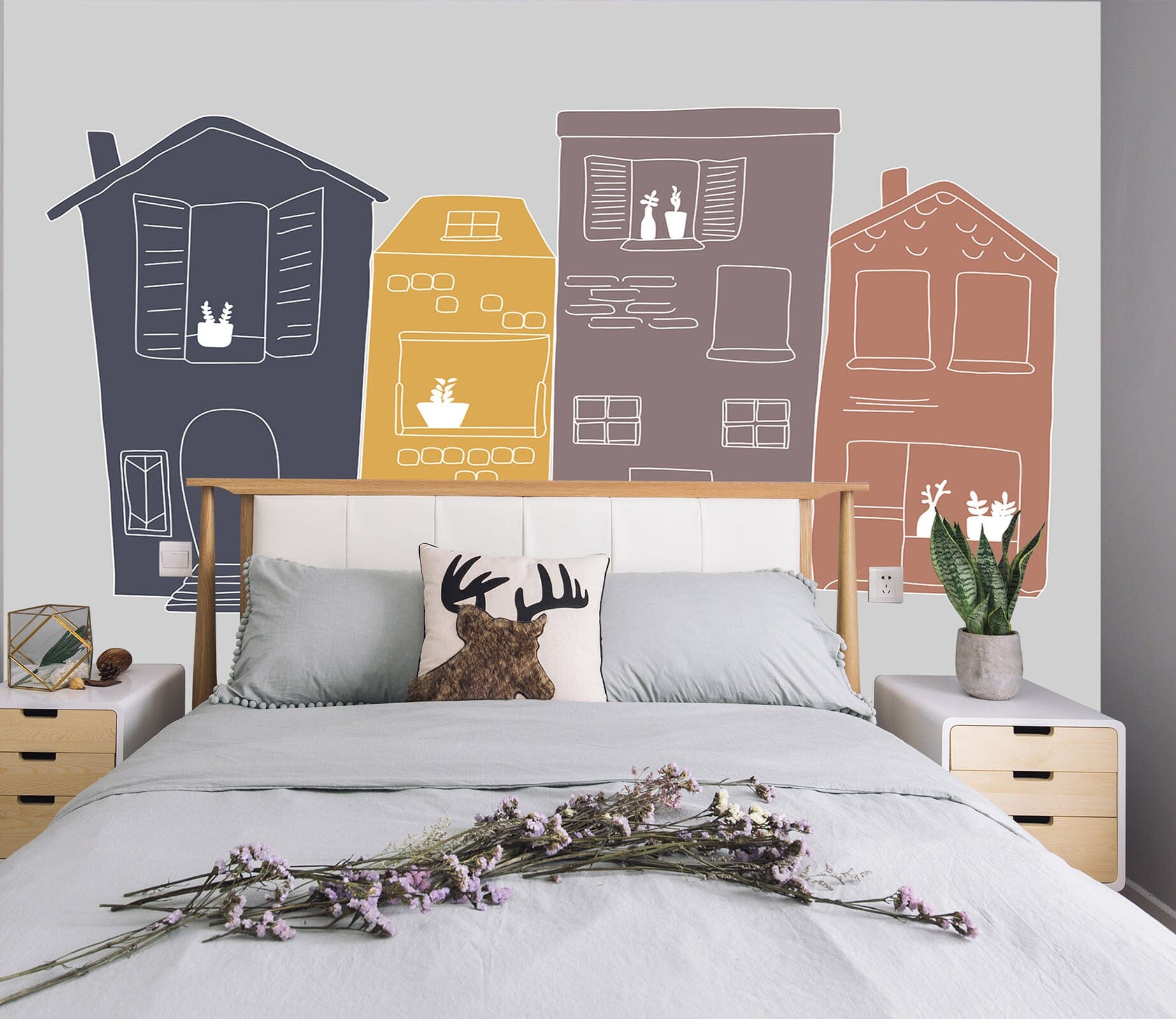 3D Painted Building 1403 Jillian Helvey Wall Mural Wall Murals Wallpaper AJ Wallpaper 2 