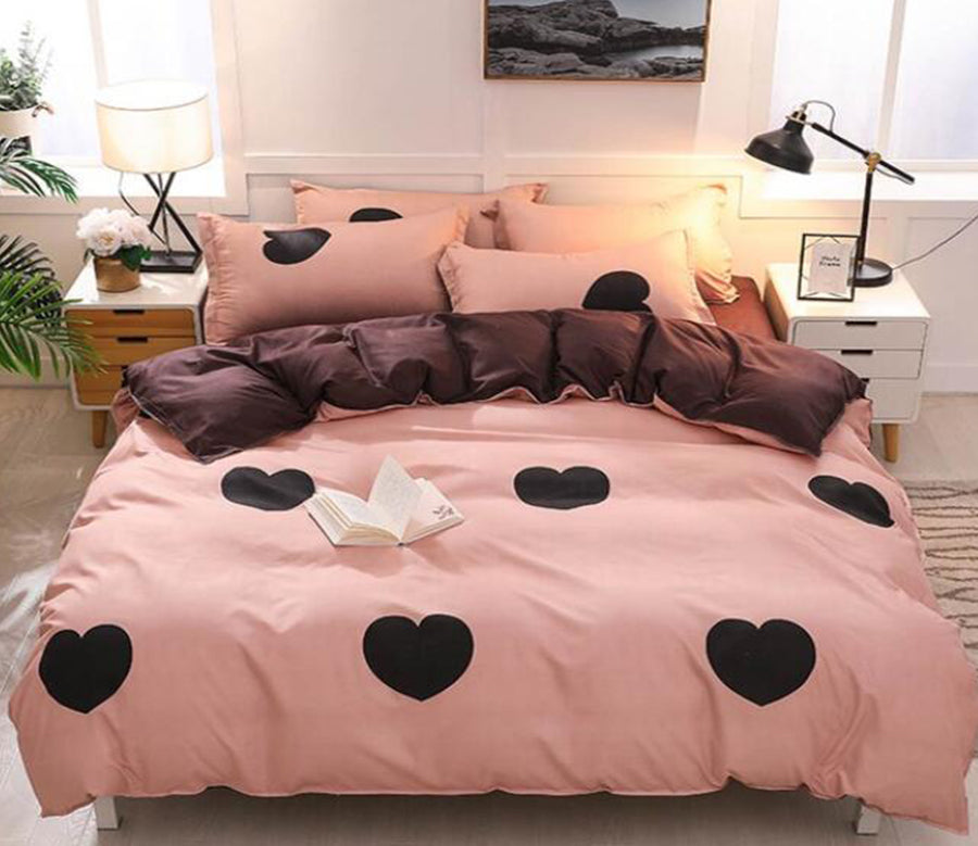 3D Love 7105 Bed Pillowcases Quilt