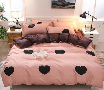 3D Love 7105 Bed Pillowcases Quilt