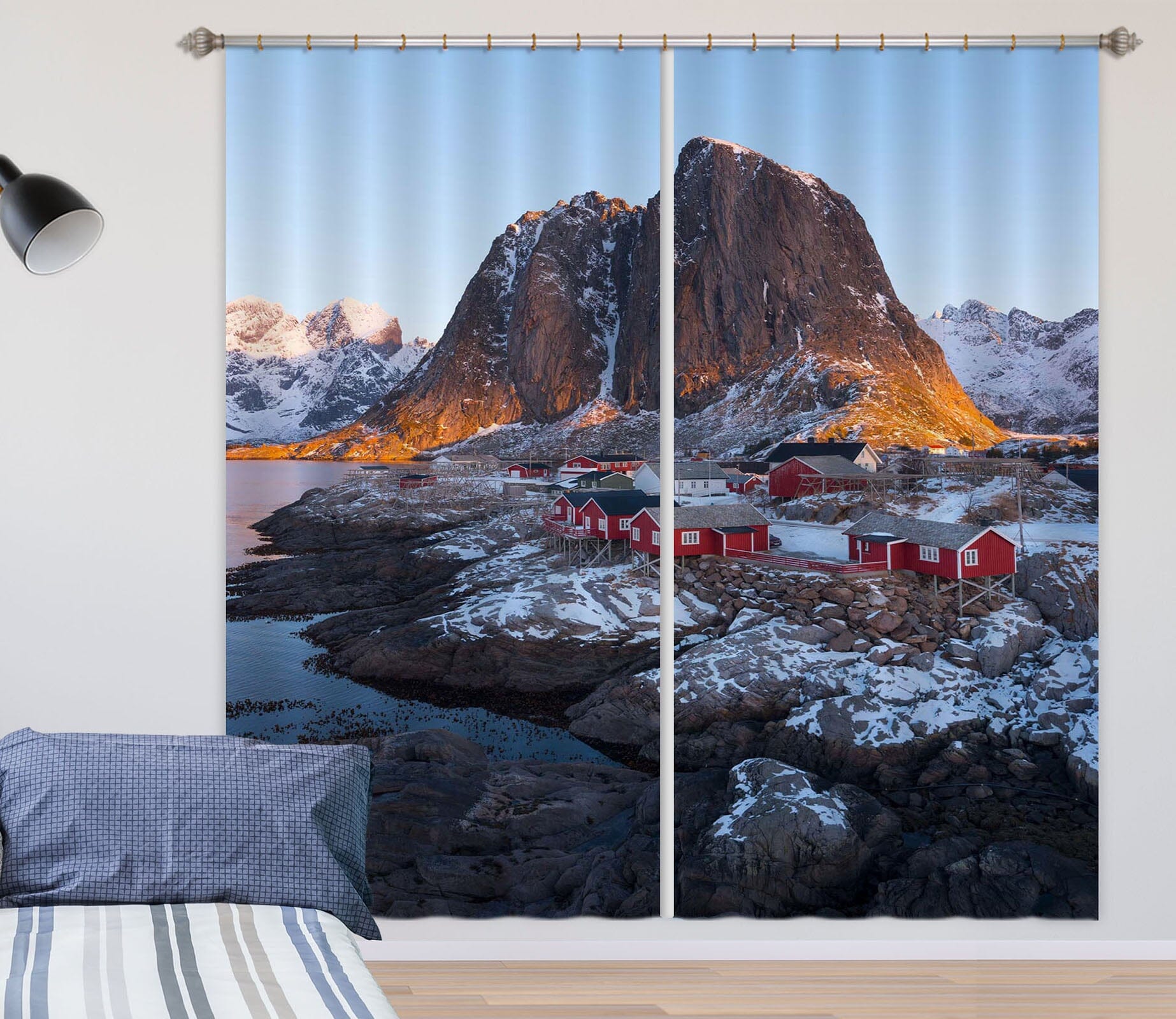 3D Snow House 115 Marco Carmassi Curtain Curtains Drapes Curtains AJ Creativity Home 