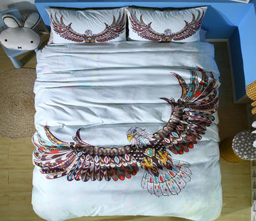 3D Eagle 1044 Bed Pillowcases Quilt