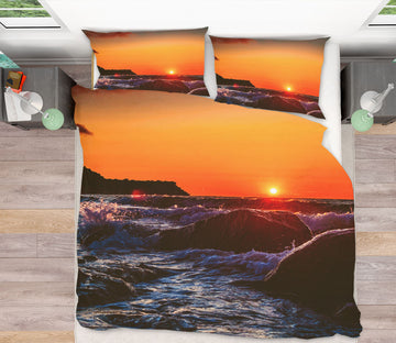 3D Reef Sea Tide 16068 Bed Pillowcases Quilt