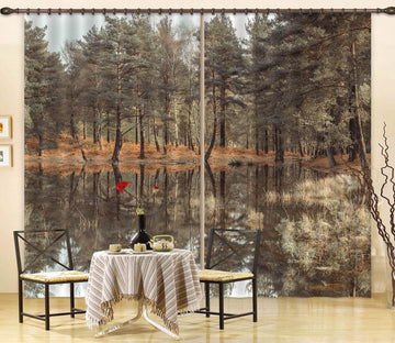 3D Clean River Water 6372 Assaf Frank Curtain Curtains Drapes