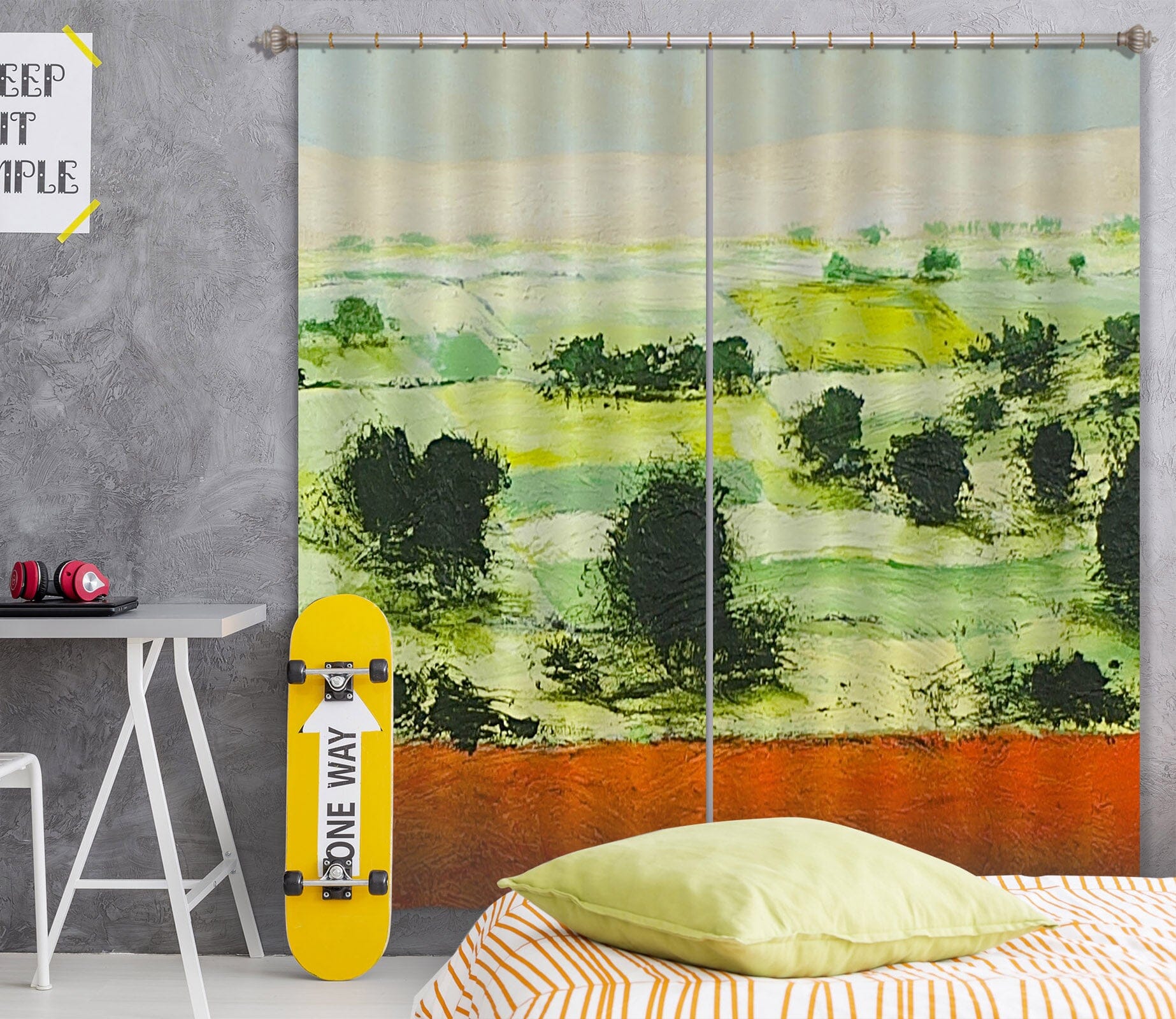 3D Morning Meadow 118 Allan P. Friedlander Curtain Curtains Drapes Curtains AJ Creativity Home 