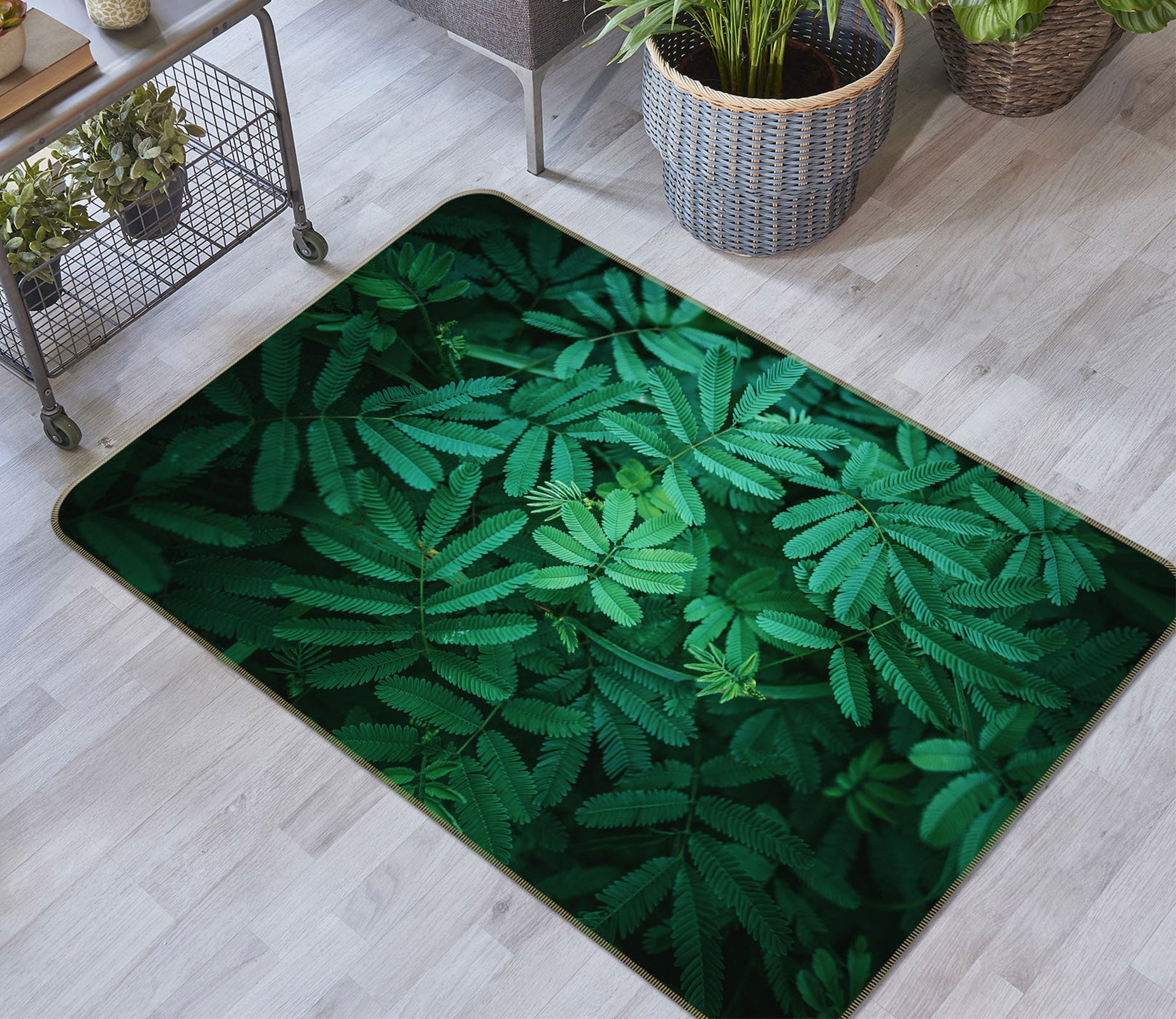 3D Leaves 65116 Non Slip Rug Mat