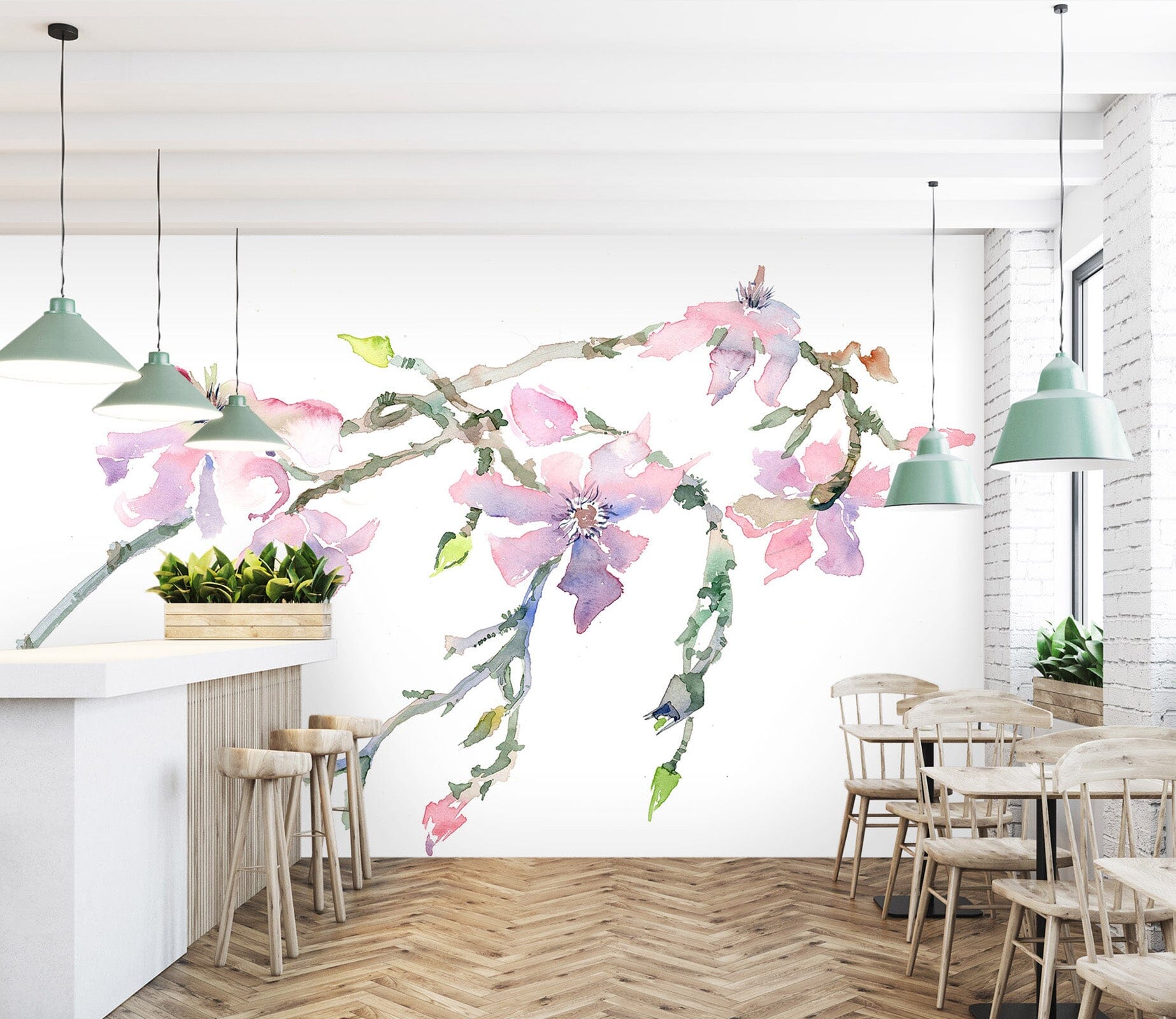 3D Painted Peach 1406 Anne Farrall Doyle Wall Mural Wall Murals Wallpaper AJ Wallpaper 2 