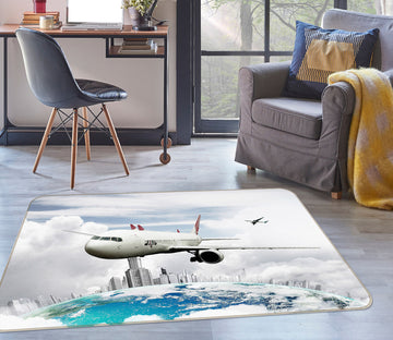 3D Earth Plane 42085 Vehicle Non Slip Rug Mat