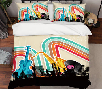 3D Musical Instrument 15050 Bed Pillowcases Quilt