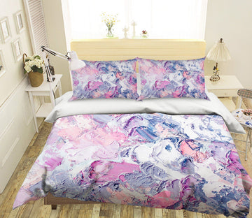 3D Pigment Application Powder 014 Bed Pillowcases Quilt Wallpaper AJ Wallpaper 