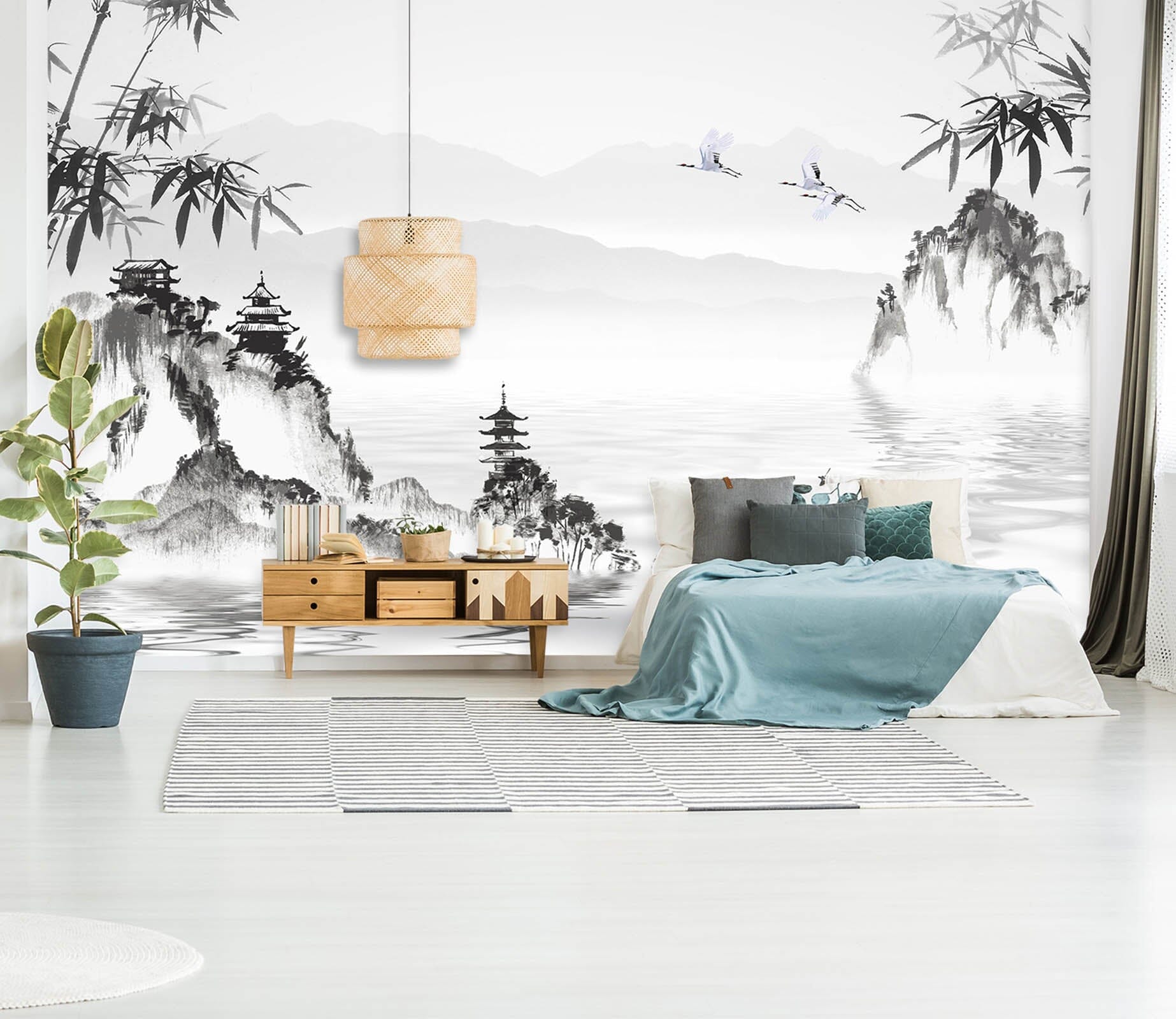 3D Valley Bamboo Forest 1625 Wall Murals Wallpaper AJ Wallpaper 2 