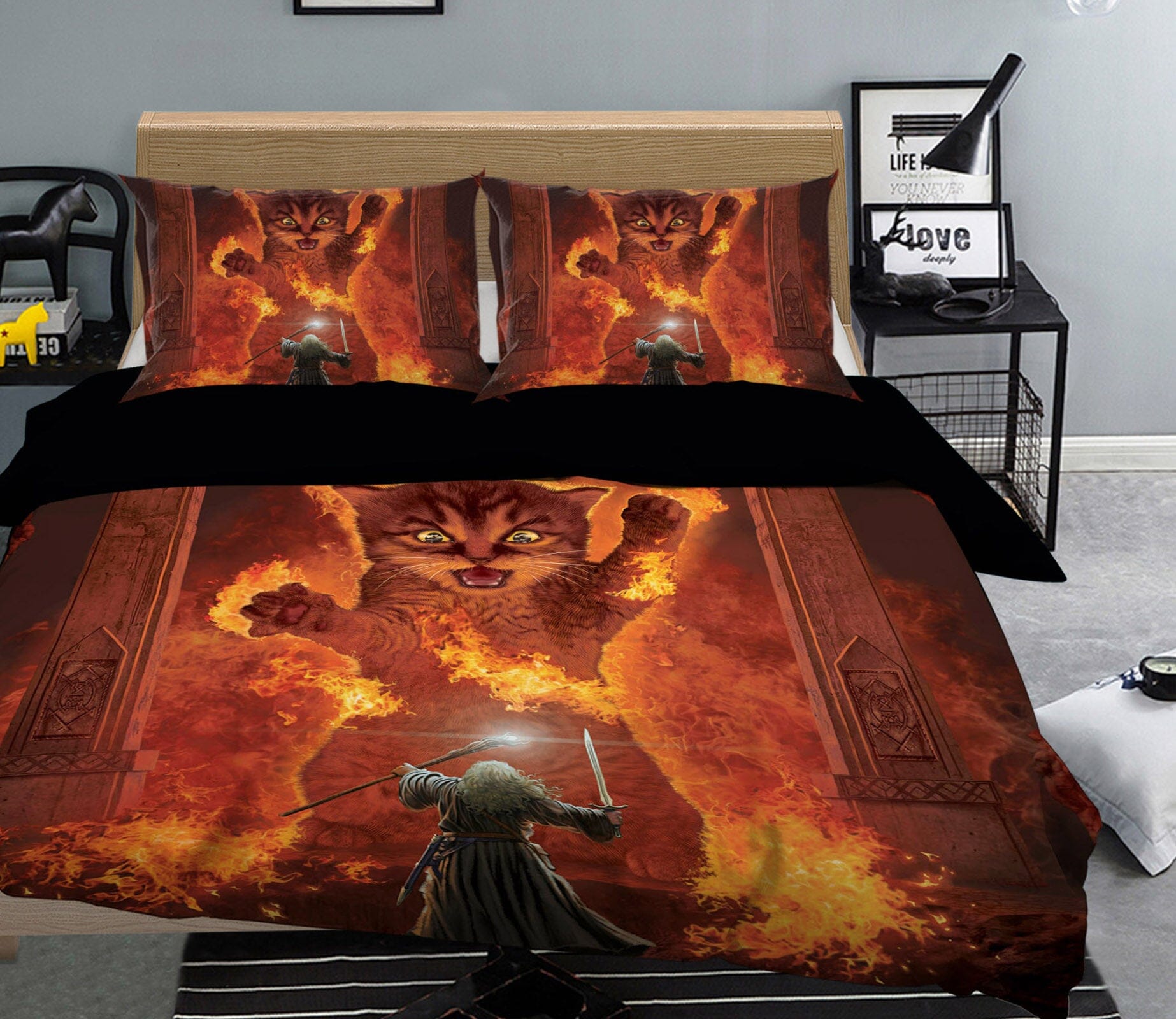 3D You Shall Not Pass! 105 Bed Pillowcases Quilt Exclusive Designer Vincent Quiet Covers AJ Creativity Home 