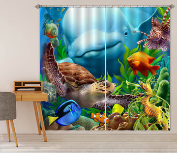 3D Seavilians 86064 Jerry LoFaro Curtain Curtains Drapes