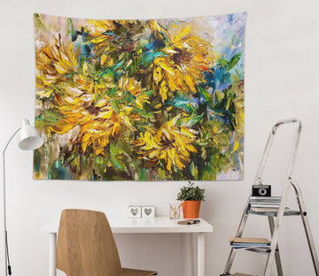 3D Yellow Flower 3772 Skromova Marina Tapestry Hanging Cloth Hang