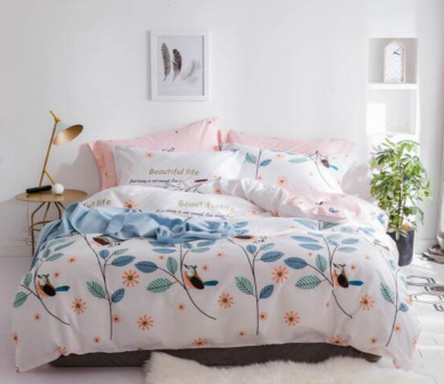 3D Leaves 30286 Bed Pillowcases Quilt