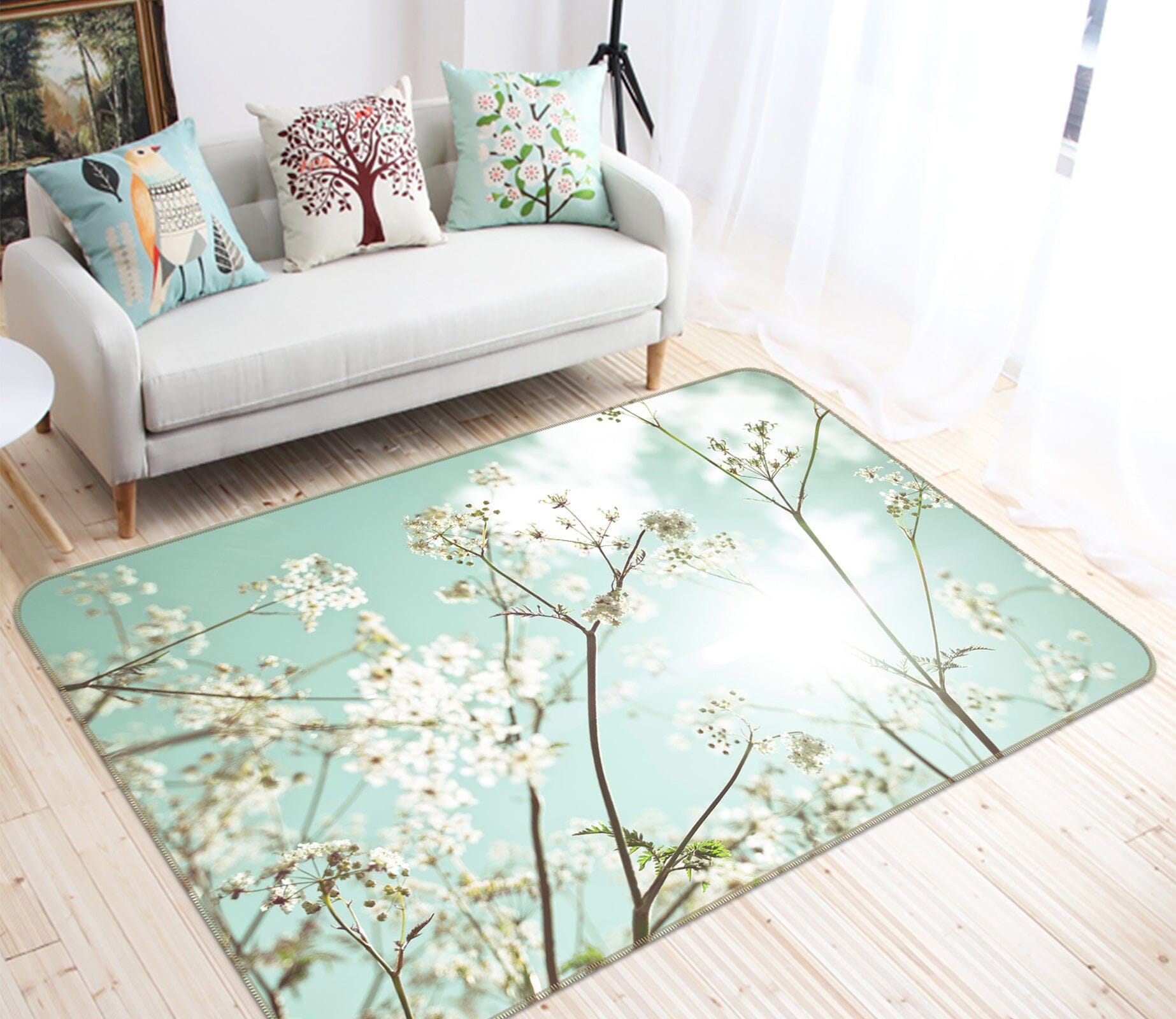 3D Sunshine Flower 1005 Assaf Frank Rug Non Slip Rug Mat Mat AJ Creativity Home 
