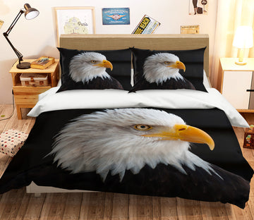 3D White Eagle 018 Bed Pillowcases Quilt