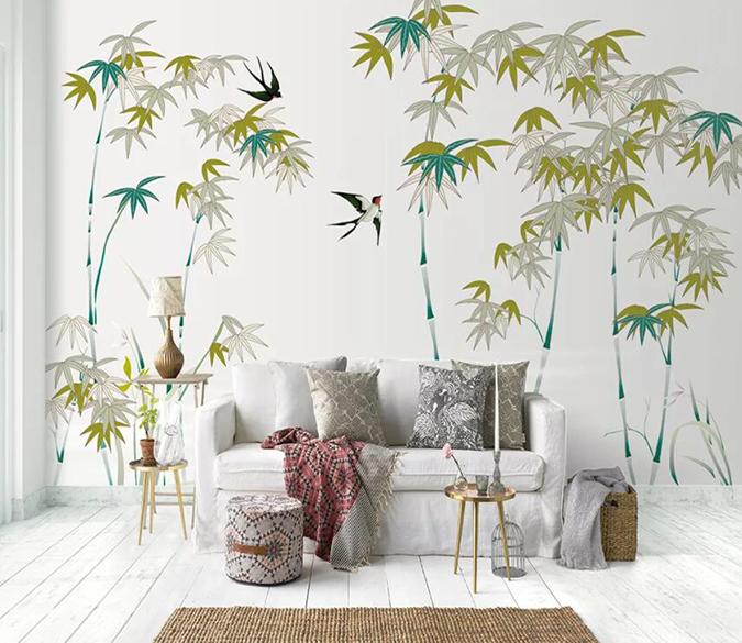 3D Bamboo Forest 1867 Wall Murals Wallpaper AJ Wallpaper 2 