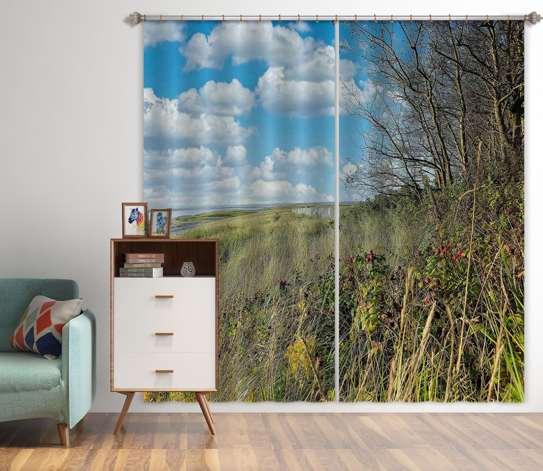 3D Withered Tree 61230 Kathy Barefield Curtain Curtains Drapes