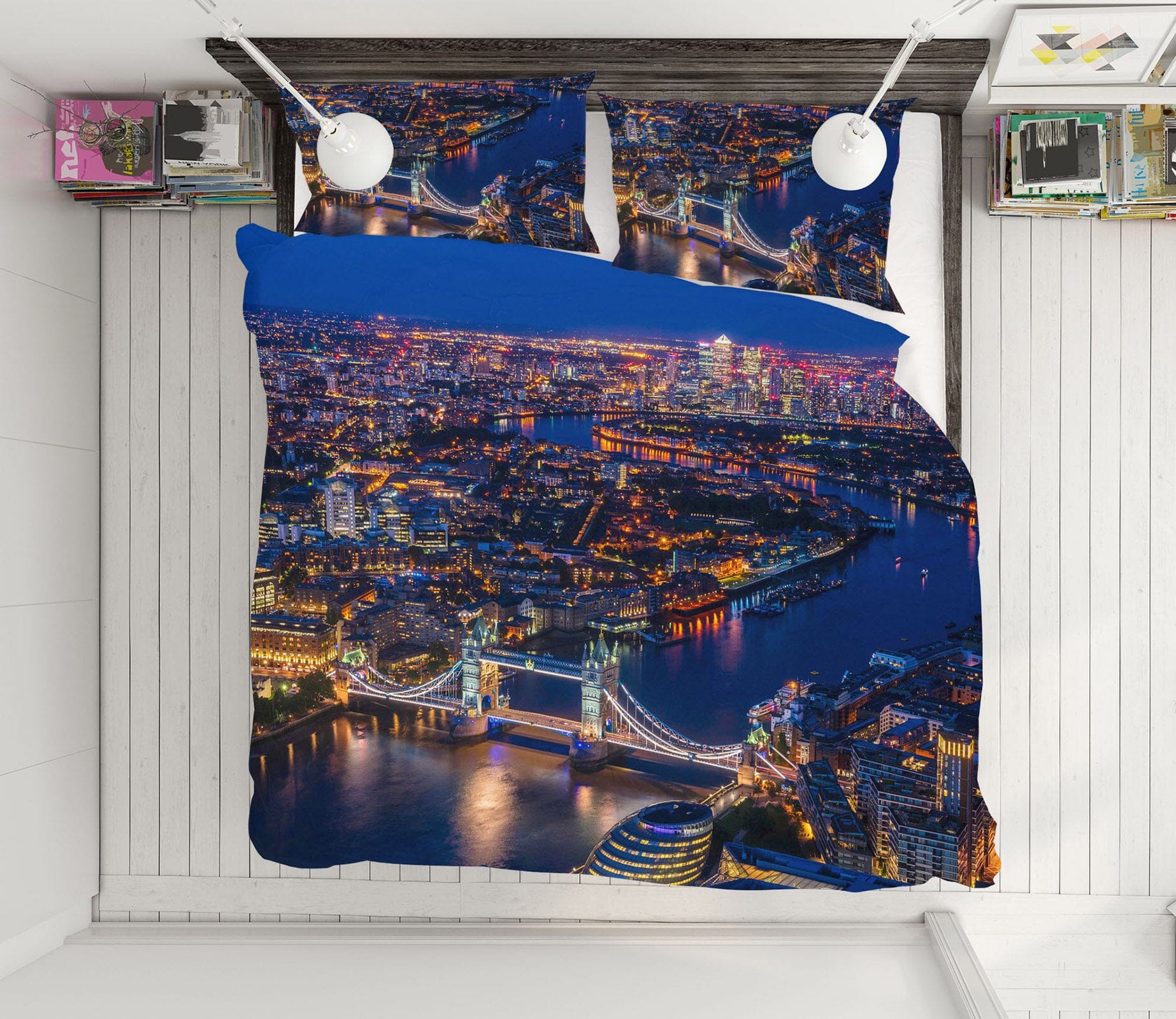 3D Night Lights 2103 Marco Carmassi Bedding Bed Pillowcases Quilt Quiet Covers AJ Creativity Home 