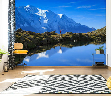 3D Snow Mountain Lake 1125 Wall Murals Wallpaper AJ Wallpaper 2 