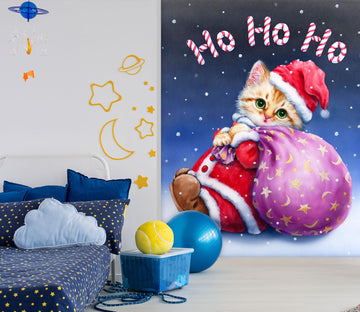 3D Christmas Cat 5487 Kayomi Harai Wall Mural Wall Murals