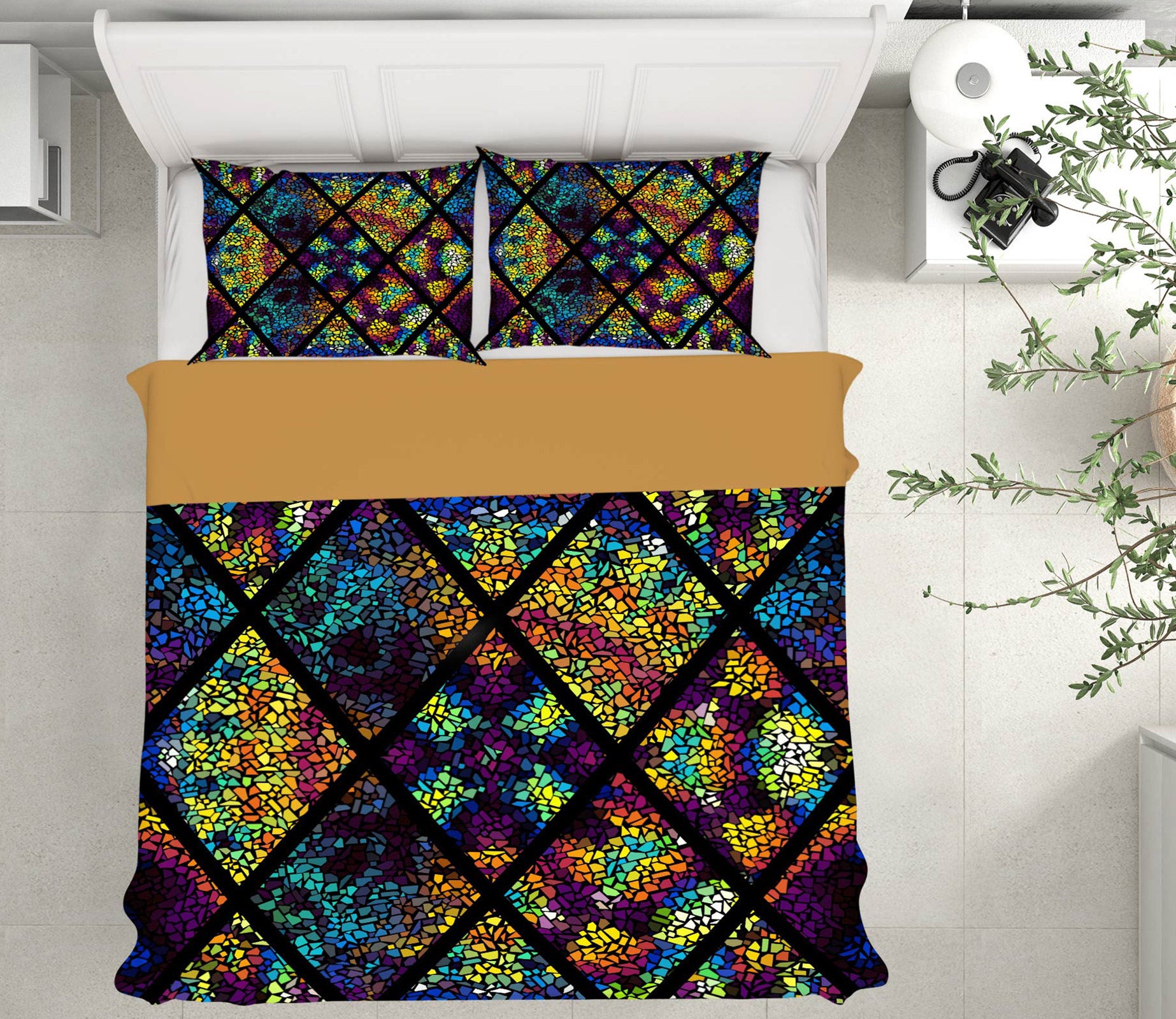 3D Pattern Lines 14001 Bed Pillowcases Quilt