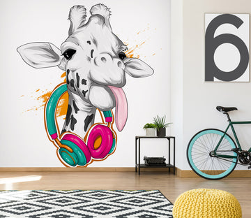 3D Giraffe Headset 58110 Wall Murals