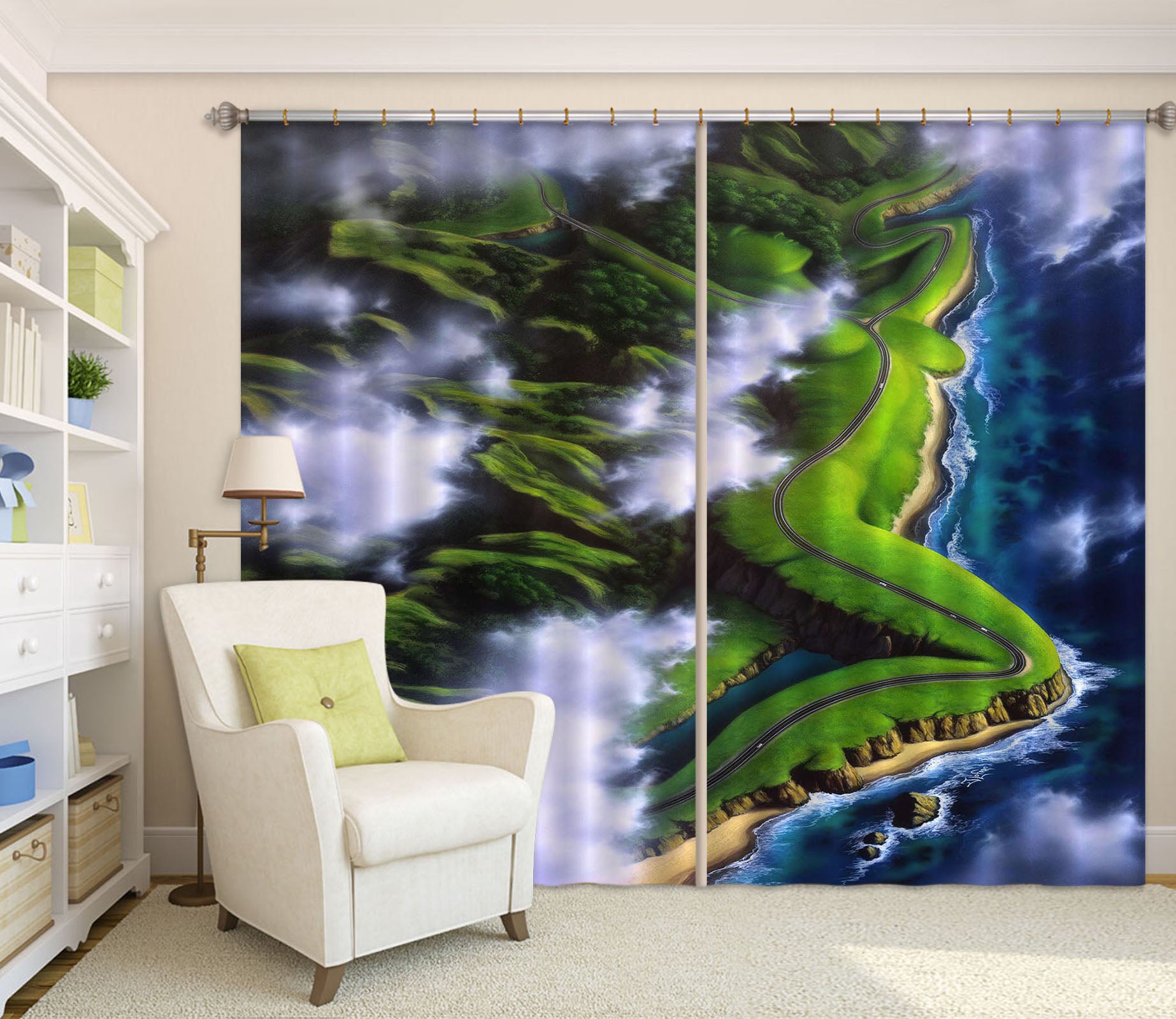3D Oasis 86102 Jerry LoFaro Curtain Curtains Drapes