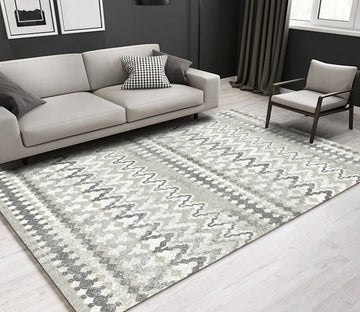 3D Color Geometry WG214 Non Slip Rug Mat Mat AJ Creativity Home 