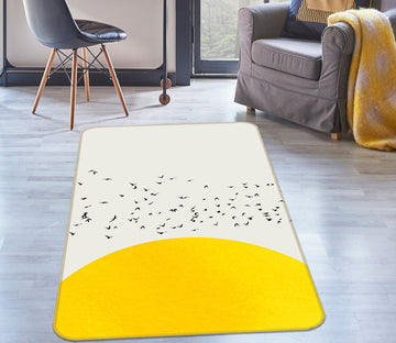 3D Black Bird 1049 Boris Draschoff Rug Non Slip Rug Mat Mat AJ Creativity Home 