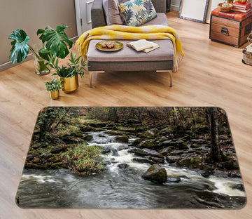 3D Running Water 27098 Non Slip Rug Mat