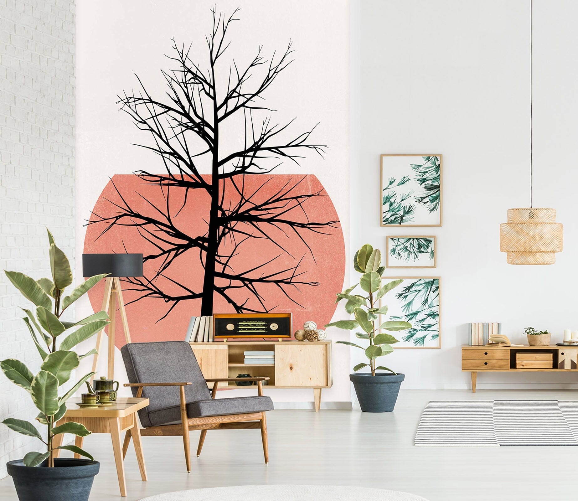 3D Twig Moon 1446 Boris Draschoff Wall Mural Wall Murals Wallpaper AJ Wallpaper 2 