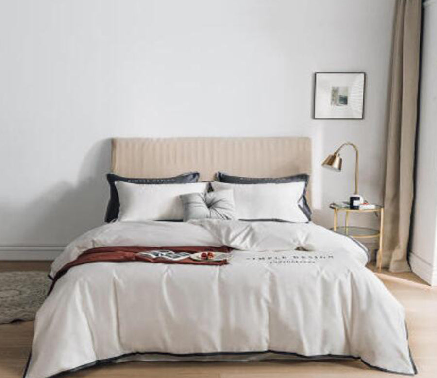 3D White 50140 Bed Pillowcases Quilt