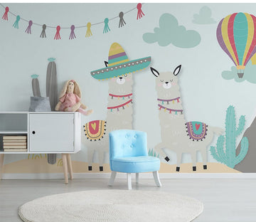 3D Sheep Balloon WC004 Wall Murals Wallpaper AJ Wallpaper 2 