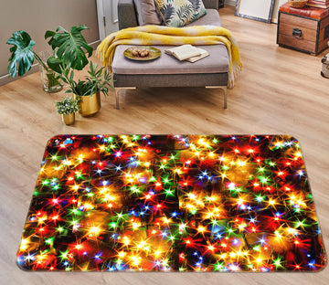 3D Color Starlight 55059 Christmas Non Slip Rug Mat Xmas
