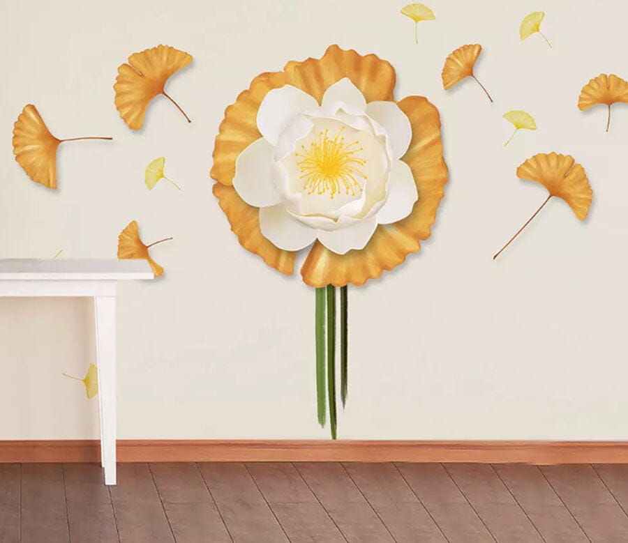 3D White Flowers 2187 Wall Murals Wallpaper AJ Wallpaper 2 