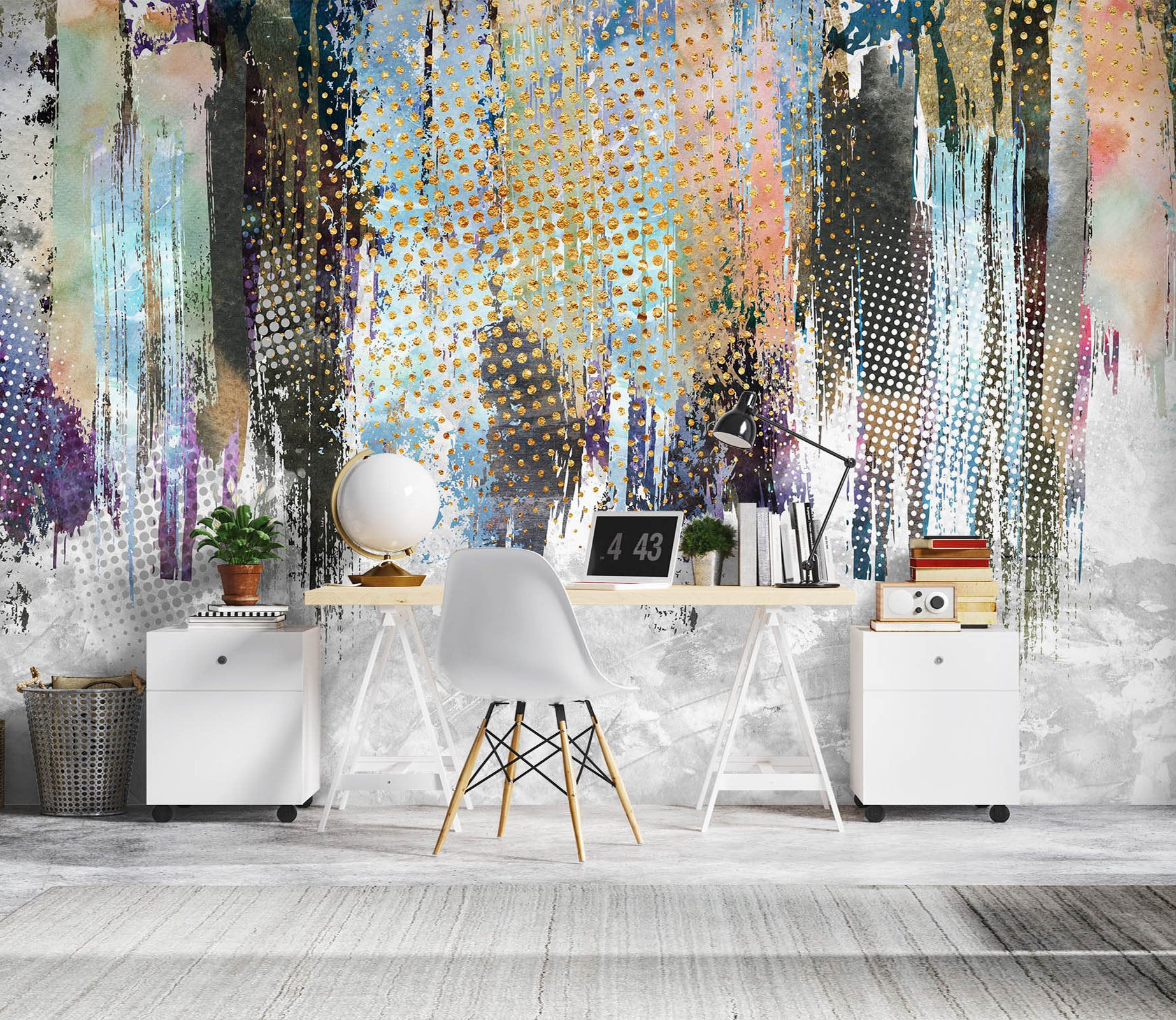 3D Graffiti Paint 1050 Wall Murals