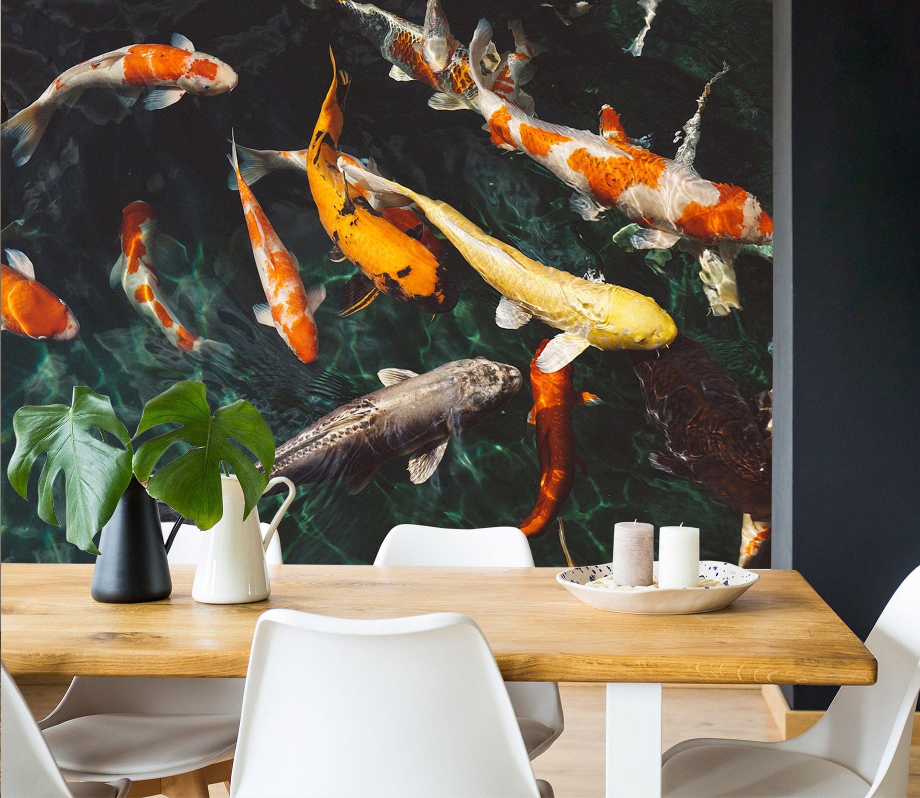 3D Koi Fish 162 Wall Murals Wallpaper AJ Wallpaper 2 